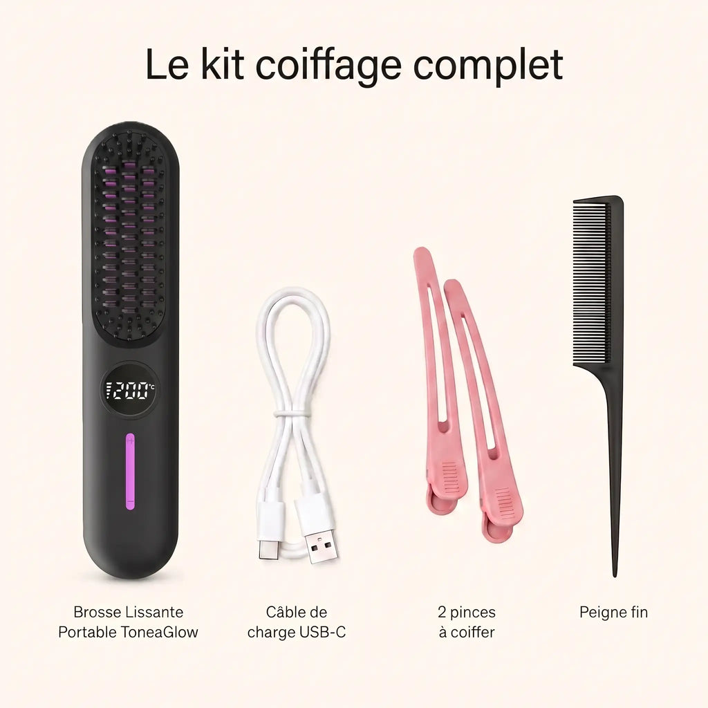 Brosse lissante sans fil ToneaGlow