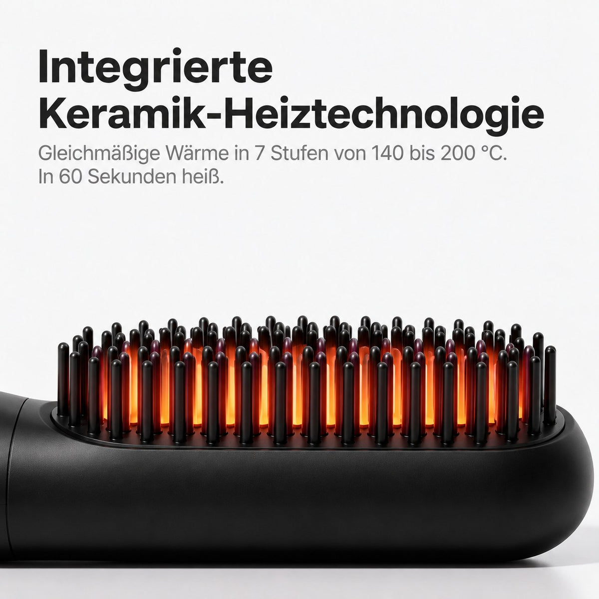 Integrierte Keramik-Heiztechnologie, 7 Stufen von 140 bis 200 °C
