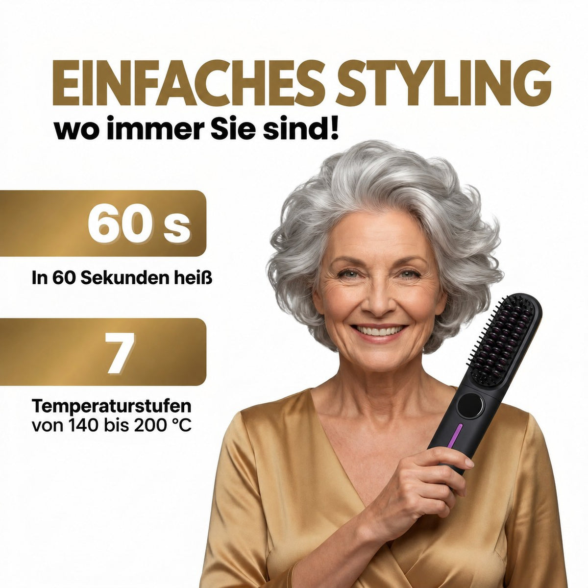 Einfaches Styling, in 60 Sekunden heiß